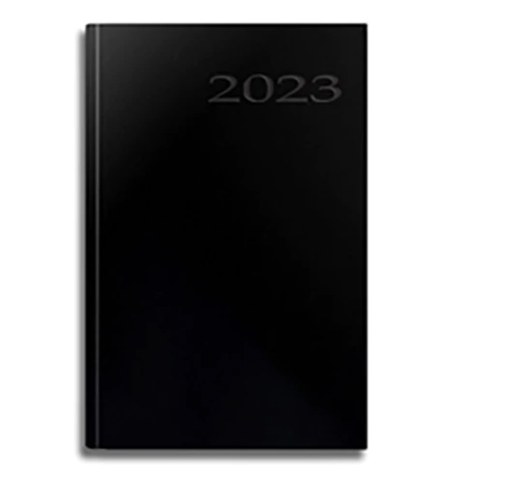 Agenda a4 herlitz saptamanala negru 2023